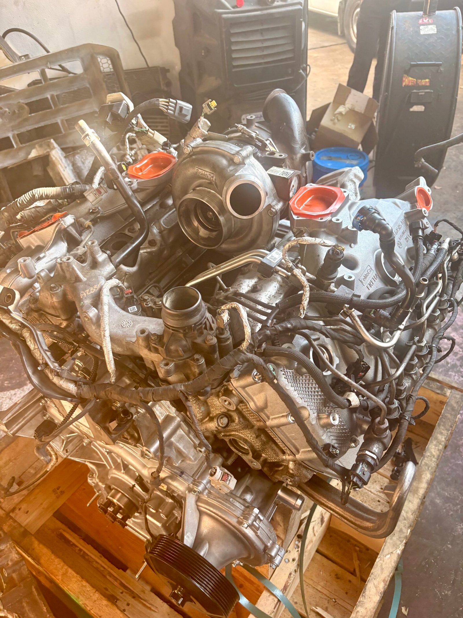 Cambio de motor Ford F250 Mérida, motor nuevo Powerstroke  Super Duty 6.7